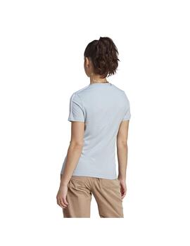 Camiseta Mujer adidas 3Stripes Celeste