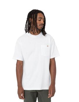 Camiseta Hombre Dickies Luray  Pocket Blanca