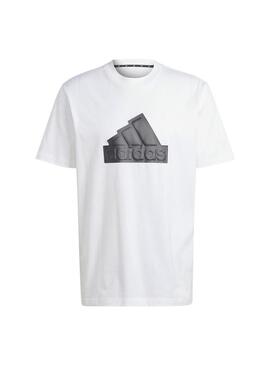 Camiseta Hombre adidas Icons Blanco/Negro