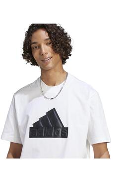 Camiseta Hombre adidas Icons Blanco/Negro