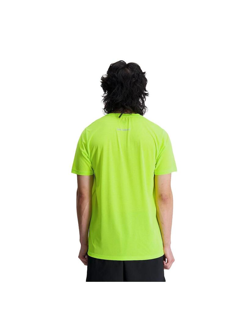 Camiseta Hombre New Balance Accelerete Fluor