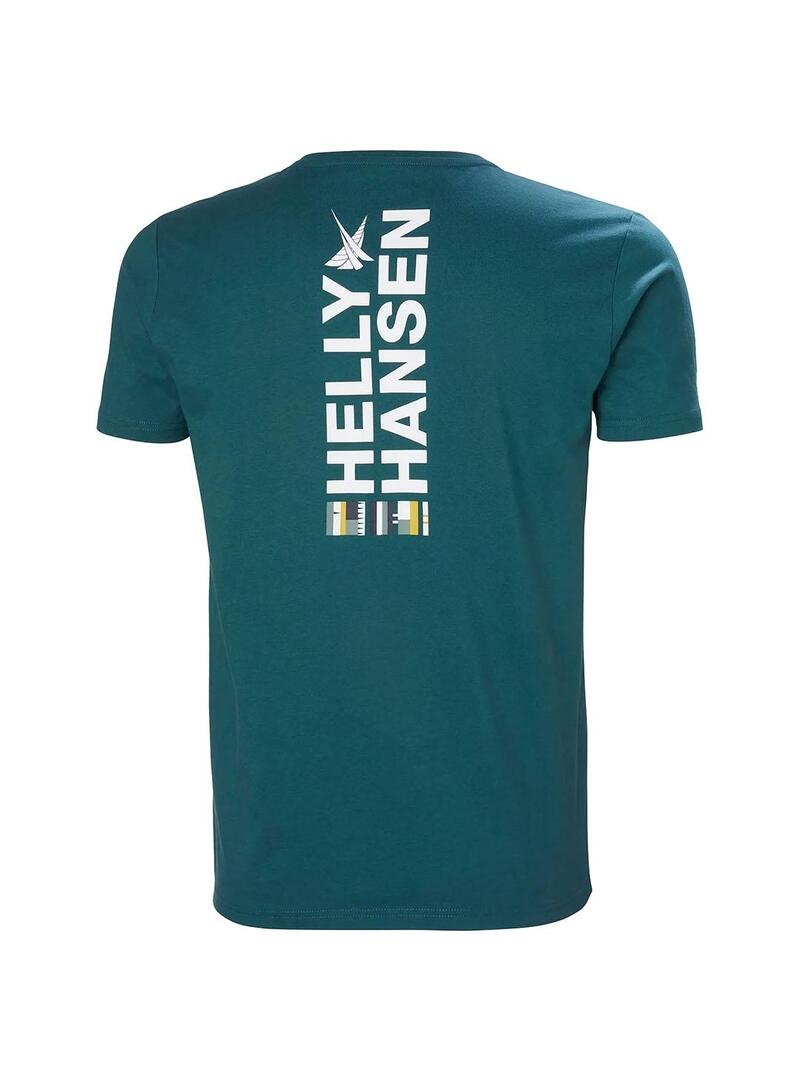 Camiseta Hombre Helly Hansen Shoreline 2.0 Verde Oscuro