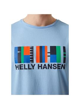 Camiseta Hombre Helly Hansen Shoreline 2.0 Celeste