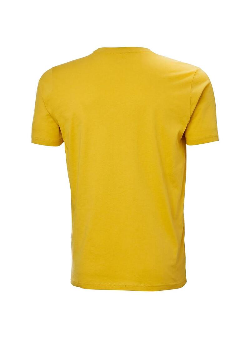 Camiseta Hombre Helly Hansen Logo Amarillo