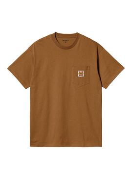 Camiseta Hombre Carhartt WIP Field Marron