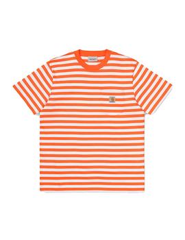 Camiseta Hombre Carhartt WIP Scotty Pocket Naranja