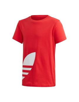 Camiseta Junior adidas Big Trefoil Roja