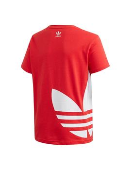 Camiseta Junior adidas Big Trefoil Roja