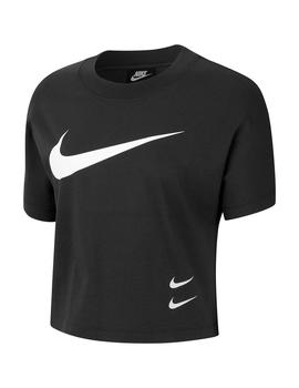 Camiseta Chica Nike Top Negra