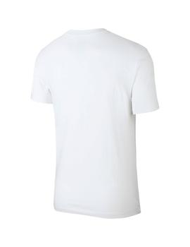 Camiseta Chico Nike Nsw Tee2 Blanca/Azul/Lila