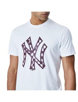 Camiseta Hombre New Era New York Yankees Blanca Mo