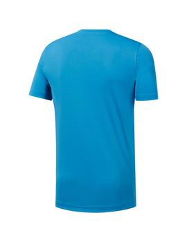 Camiseta Hombre Reebok Wor Poly Azul