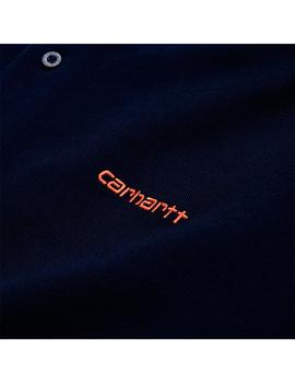 Polo Hombre Carhartt WIP Script Embroidery Marino