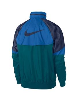 Cortavientos Hombre Nike Wr Jacket Azul Verde