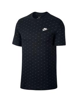 Precaución Devorar insuficiente Camiseta Hombre Nike Sportswear Mini Swoosh Negra