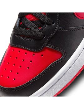 Zapatilla Unisex Nike Court B. Negro/Rojo