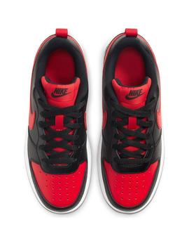 Zapatilla Unisex Nike Court B. Negro/Rojo