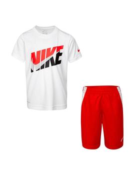 Conjunto Niño Nike Set Blanco Rojo