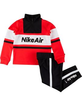 Chandal Niño Nike Air Negro Rojo