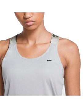 Camiseta Mujer Nike Elastika Gris Camo