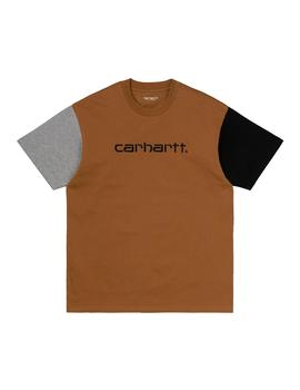 Camiseta Hombre Carhartt WIP Tricol Marrón