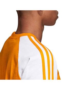 Camiseta adidas 3 Stripes Hombre Naranja