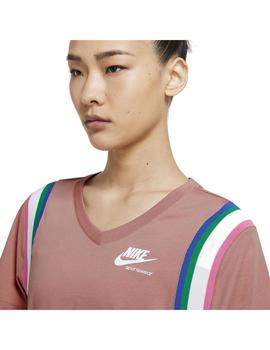 Camiseta Mujer Nike Nsw Hrtg Rosa
