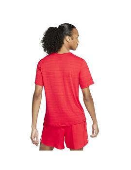 Camiseta Hombre Nike DRI-Fit  Miler Rojo