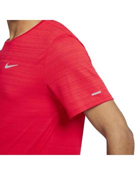Camiseta Hombre Nike DRI-Fit  Miler Rojo