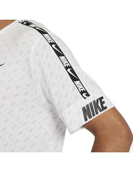 Camiseta Hombre Nike Sportswear Repeat SS Blanca