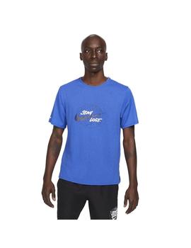 Camiseta Hombre Nike Miler Azul Royal