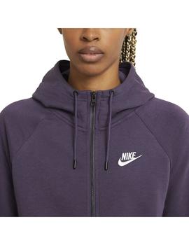 Chaqueta Mujer Nike Essential Flc Violeta