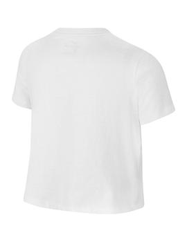 Camiseta Niña Nike Crop Blanca