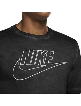 Camiseta Hombre Nike Dye Wash Negra