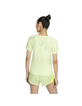 Camiseta Mujer Nike Miler Run Division Fluor