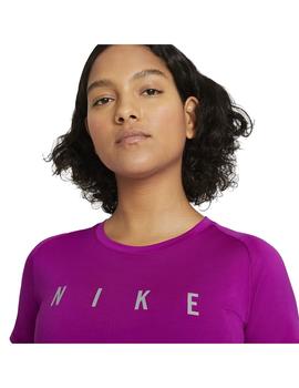 Camiseta Mujer Nike Miler Run Division Morada