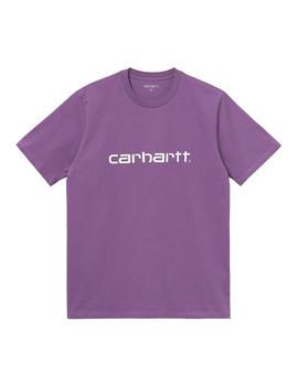 Camiseta Hombre Carhartt WIP Script Morada