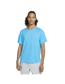 Camiseta Hombre Nike DRI-Fit  Miler Azul