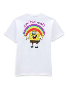 Camiseta Hombre Vans X SpongeBob Blanca