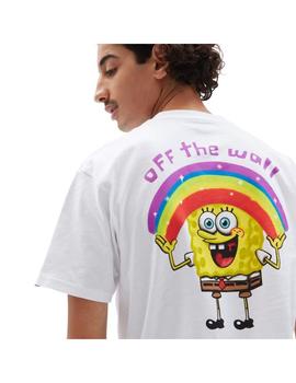 Camiseta Hombre Vans X SpongeBob Blanca