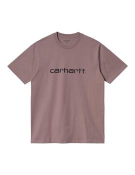 Camiseta Hombre Carhartt WIP Script Rosa