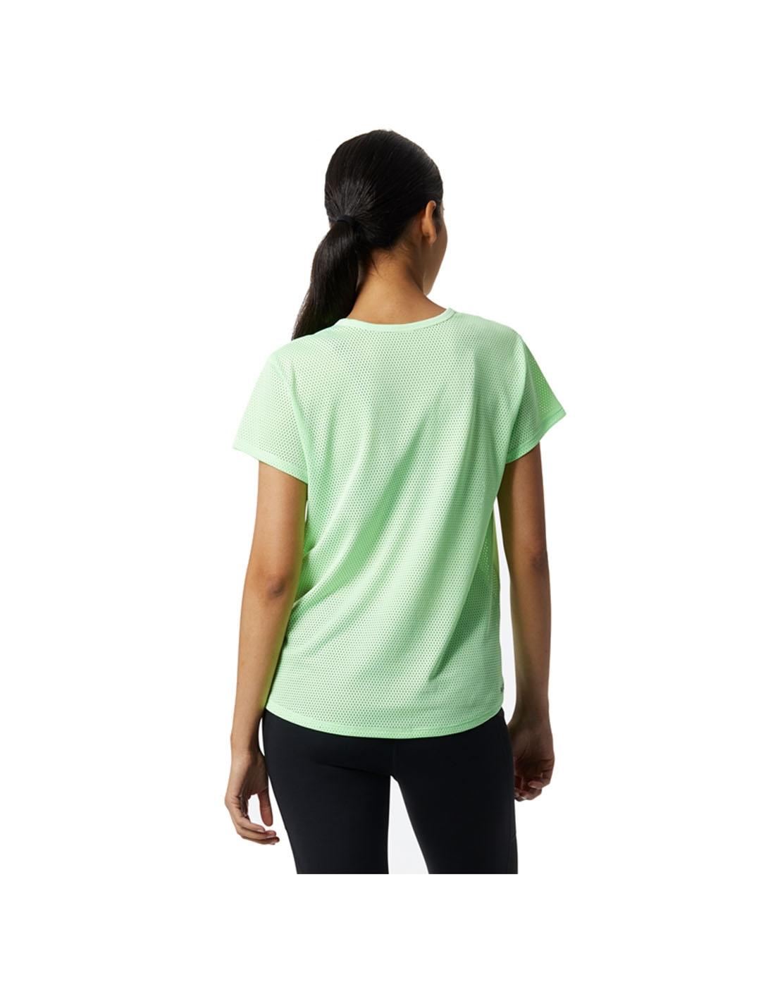 Camiseta Mujer New Balance Prt F Flt Verde