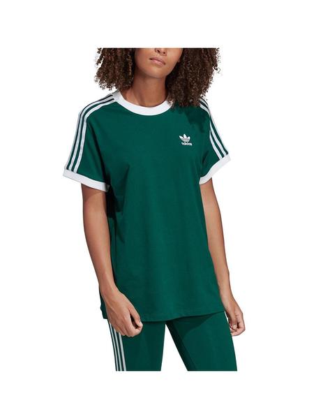 fax Asistir Creta Camiseta adidas 3 Bandas Verde Mujer