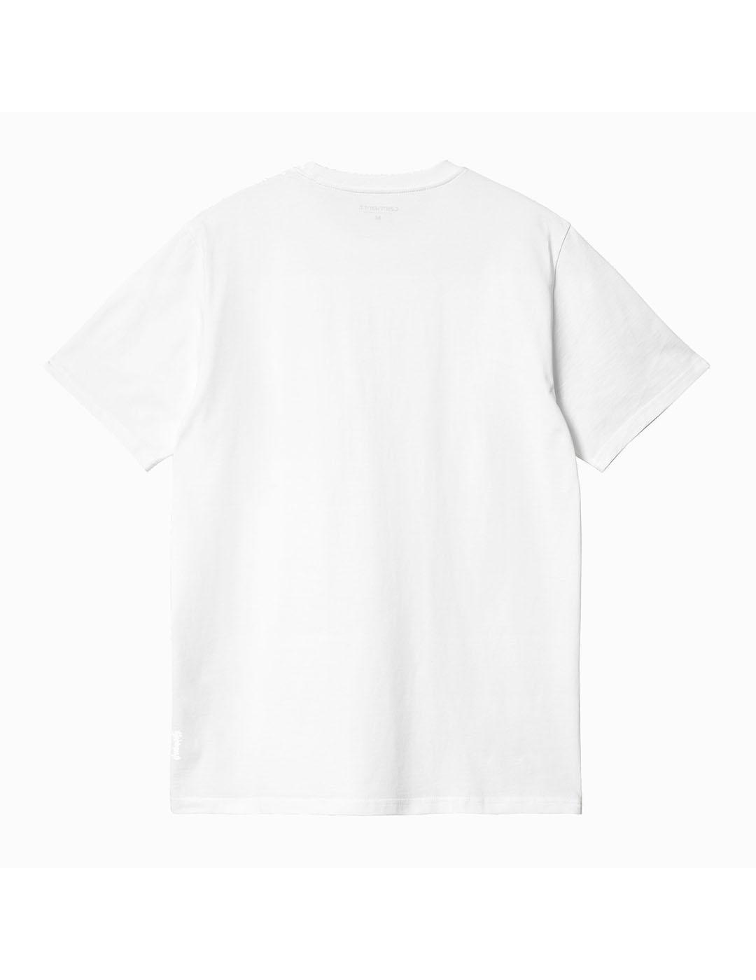 Camiseta Hombre Carhartt WIP American Script Blanc