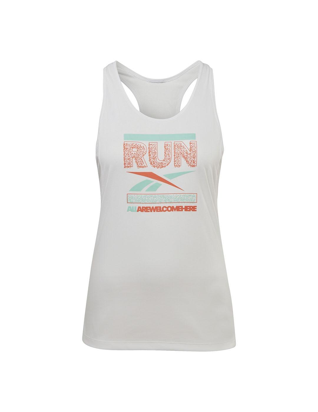 On Camiseta Running Mujer - Active Tank - Blanco