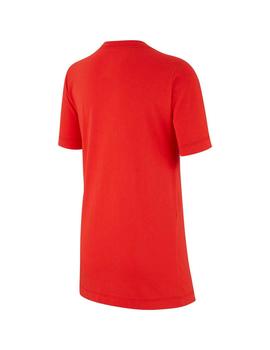 Camiseta Nike Swoosh Roja Niño