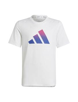 Camiseta Niño adidas Icons Aeroready Blanca