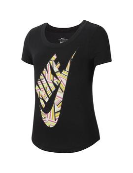 Camiseta Niña Nike Distortd Negro