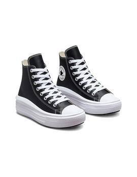 Zapatilla Mujer Converse Move Hi Piel Negra