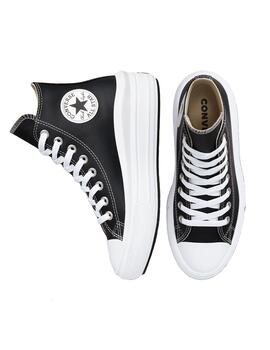 Zapatilla Mujer Converse Move Hi Piel Negra